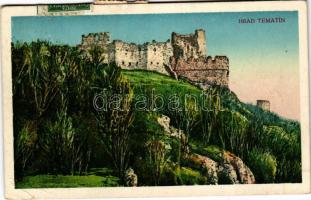 Temetvény, Hrádok; Temetvény vár / Hrad Tematín / castle ruins (EB)
