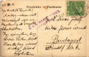 1915 Przemysl, Ul. Mickiewicza / Mickiewiczstrasse / street view + "K.u.k. Militärzensur Przemy...