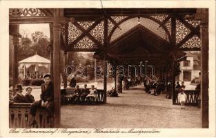 Tarcsa, Tarcsafürdő, Bad Tatzmannsdorf; Wandelhalle u. Musikpavillon / Fedett sétány és zenepavilon / music pavilion, spa (gyűrődések / creases)
