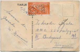 Ediciones Dominguez. Spanish folklore - modern silk and textile card / Spanyol folklór - Modern text...