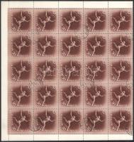 1952 Olimpia (I.) - Helsinki 30f vízjel nélküli hajtott teljes ív (50.000)