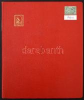 1950 előtti magyar bélyegek, köztük Krajcárosok, Turulok is, 10 lapos, A/4-esnél szélesebb berakóban