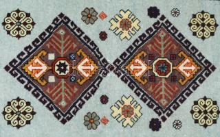 Kézzel készült szőnyeg, jó állapotban, 100x62 cm