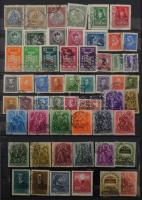 1874-1972 Magyar gyűjtemény, benne sorok, blokkok, Roosevelt blokkpár is, az 1960-as évektől postati...