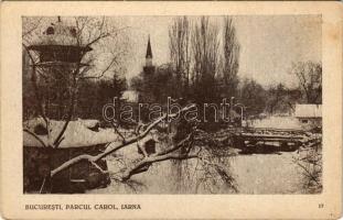 Bucharest, Bukarest, Bucuresti, Bucuresci; Parcul Carol, Iarna / park in winter (EK)