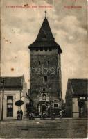 1909 Nagyszalonta, Salonta; Csonka torony, Arany János emlékszobák. Döme Károly kiadása / tower, memorial rooms (gyűrődések / creases)