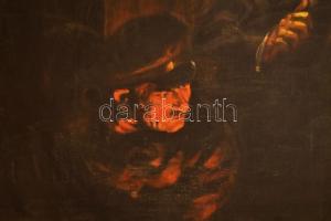 Olvashatatlan jelzéssel, feltehetően szovjet festő: Lenin. Olaj, vászon. 100×150 cm. KIZÁRÓLAG SZEMÉ...