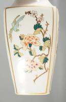 Hollóházi aranykontúrozott mintás váza, jelzett, hibátlan, m: 36 cm