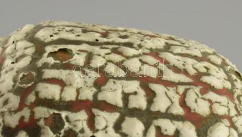 Mihály Béla: Fedeles ikebana. Jelzett, mázhibákkal, d: 15 cm, m: 14 cm