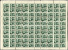 1954 Tudósok 9 db teljes ív, vízjelre átnézetlen (min 136.000)