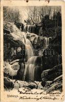 1903 Rézbánya, Baita; Bihar esés, vízesés télen / waterfall in winter (kis szakadás / small tear)