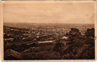 Pozsony, Pressburg, Bratislava; Nádrazie s Kalvarie / vasútállomás, kálvária / railway station, calvary. Fot. A. Chytil (szakadás / tear)