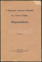A Budapesti Aut. Orth. Izr. Hitközség Chevra Kadisa alapszabályai, 15p