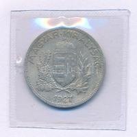 1927. 1P Ag lezárt fóliatokban T:XF,VF patina Adamo P6