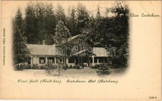 Lőcsefüred, Lőcse-fürdő, Levocské Kúpele (Lőcse, Levoca); Fürdő ház. Schmidt Edgar kiadása / Badehaus / spa, bath (gyűrődések / creases)