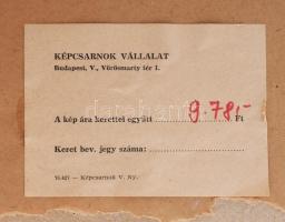 Nagybányai Nagy Zoltán (1904-1981): Színes táj. Akvarell, papír, jelzett. Hátoldalán Képcsarnok Váll...