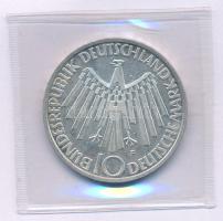Német Szövetségi Köztársaság 1972F 10M Ag "Nyári Olimpia, München / Spirál (IN MÜNCHEN)" T...