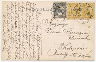 1908 Kisilva, Ilva Mica; hely, ahol építik a vasutat / place where the railway is being built. photo...