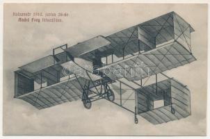 Kolozsvár, Cluj; André Frey felszállása 1910. június 26-án / André Frey's takeoff with his aircraft on June 26, 1910 (EK)