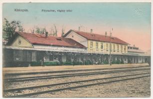 Kiskapus, Kleinkopisch, Copsa Mica; Pályaudvar, vágány oldal, vasútállomás / railway station