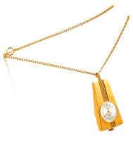 Zaria nyakláncóra, mechanikus, 17 köves, működik, 4x2 cm