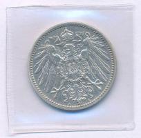 Német Birodalom 1911A 1M Ag T:AU lezárt fóliacsomagolásban 
German Empire 1911A 1 Mark Ag C:AU in s...