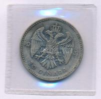 Jugoszlávia 1931. 20D Ag "I. Sándor" T:XF,VF lezárt fóliacsomagolásban Yugoslavia 1931. 20 Dinara Ag "Alexander I" C:XF,VF in sealed platic case Krause KM#11