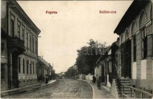 1911 Fogaras, Fagaras; Bethlen utca, üzlet / street view, shop (EK)