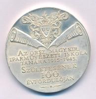 Bozó Gyula (1913-2004) 2015. "Haranghy Jenő születésének 100. évfordulójára" kétoldalas ezüstözött bronz emlékérem (42,5mm) T:AU (eredetileg PP) patina