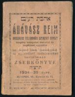 1934-1935 Izraelita zsebnaptár, Országos Felebaráti Szeretet Egylet