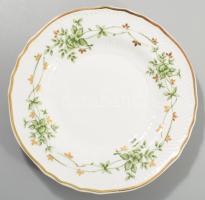 Hollóházi Erika mintás szendvicses készlet. Jelzett, teljes, kis kopással