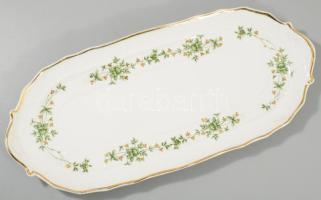 Hollóházi Erika mintás szendvicses készlet. Jelzett, teljes, kis kopással