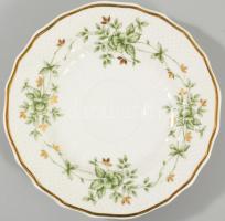 Hollóházi Erika mintás 6 személyes teás- és kávés készlet. Jelzett, teljes, kis kopással