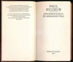 Paul Ricoeur: Fenomenológia és hermeneutika. Összeáll., ford., a tanulmányt és a jegyzeteket írta: M...