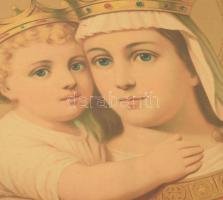 Neorokokó modorú illusztris képkeret, üvegezett, jó állapotban, befoglaló mérete 49x37 cm, teljes mé...