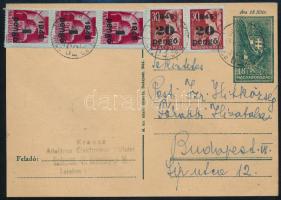 1945 Bp., A Főrabbi Hivatalnak címzett levelezőlap elhangzott rádióműsorral kapcsolatban