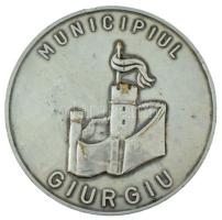 Románia DN "Municipiul Giurgiu (Gyurgyevó Város)" kétoldalas, ezüstözött bronz emlékérem (60mm) T:XF enyhén kopott ezüstözés Romania ND "Municipiul Giurgiu" double-sided, silver-plated bronze commemorative medal (60mm) C:XF slightly worn silver plating