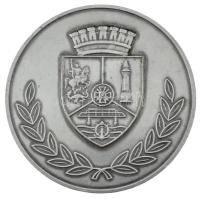 Románia DN "Municipiul Giurgiu (Gyurgyevó Város)" kétoldalas, ezüstözött bronz emlékérem (...