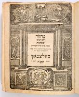 Ünnepi Imakönyv. Macsor. Sevoult Ünnepre. Sulzbach , 1794. Egészbőr kötésben, viseltes állapotban.