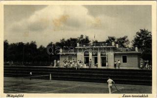 Budapest XVI. Mátyásföld, Lawn Tennis Club, teniszklub, teniszezők. Corvin kiadása (fl)