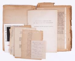 cca 1947 Vegyes zenekarral kapcsolatos levelezés és nyomtatvány tétel