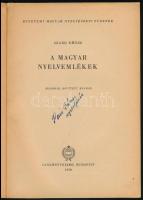 Szabó Dénes: A magyar nyelvemlékek. Egyetemi magyar nyelvészeti füzetek. Bp., 1959, Tankönyvkiadó. M...