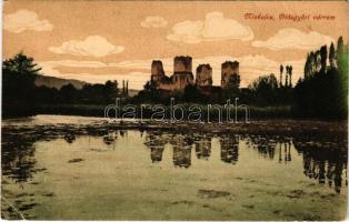 Miskolc, Diósgyőri várrom. Schvarcz Soma kiadása + "Használjon sport bélyeget" (EB)