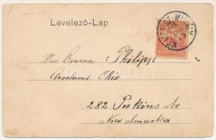 1906 Nagyszentmihály, Németszentmihály, Grosspetersdorf; villasor, Röptén a világon át! montázs szál...