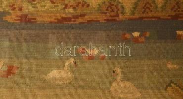 Hatalmas üvegezett képkeret, kopásokkal, 73x152 cm /// KIZÁRÓLAG SZEMÉLYES ÁTVÉTEL, NEM POSTÁZZUK! /...