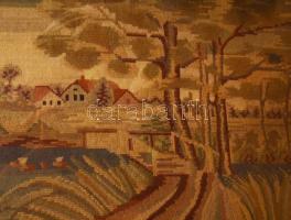 Hatalmas üvegezett képkeret, kopásokkal, 73x152 cm /// KIZÁRÓLAG SZEMÉLYES ÁTVÉTEL, NEM POSTÁZZUK! /...