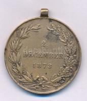 1873. "Hadiérem" bronz kitüntetés mellszalag és függesztőkarika nélkül T:VF
Hungary 1873....