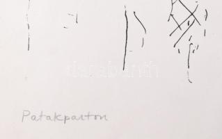 Reich Károly (1922-1988): Patakparton. Szitanyomat, papír, jelzett, számozott (22/100), néhány apró ...