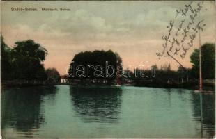 Szászsebes, Mühlbach, Sebesul Sasesc, Sebes; Sebes folyó. A. Gross kiadása / Sebes riverside (EK)