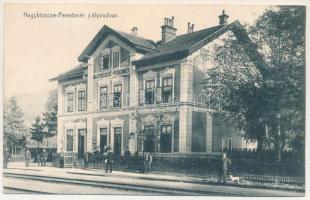 Nagybiccse-Peredmér, Bytca-Predmier; vasútállomás. Sonnenfeld Vilmos kiadása / railway station (Rb)
